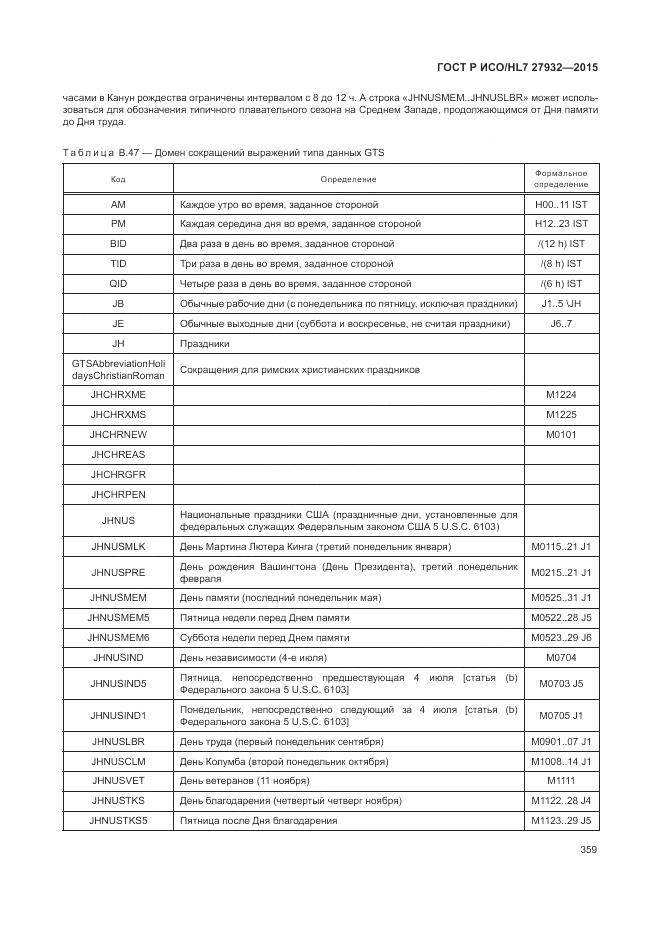 ГОСТ Р ИСО/HL 7 27932-2015, страница 363